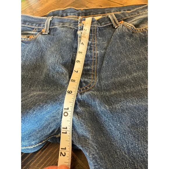VTG Levi’s 501 Jeans Button Fly Men 36x29 Straight Leg Classic Western Academia - Picture 7 of 10